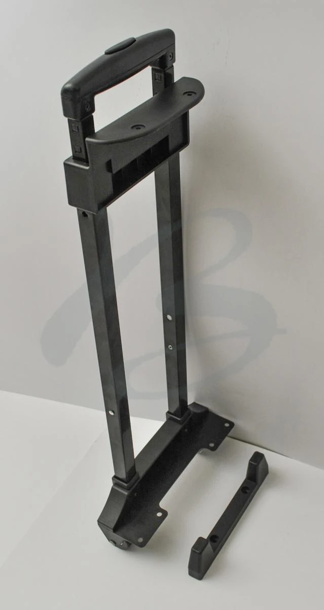 CARRELLO FERRO CM 51 PER TROLLEY CON ASTA ALLUNGABILE COLORE NERO