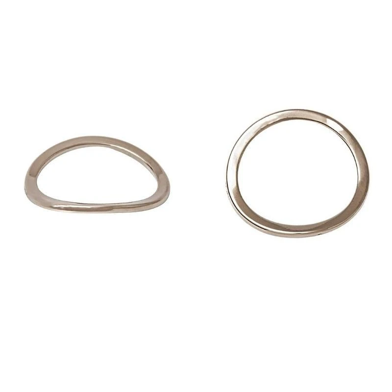 ZAMAK ROUND CURVED RING IN VARIOUS SIZES AND COLOURS 