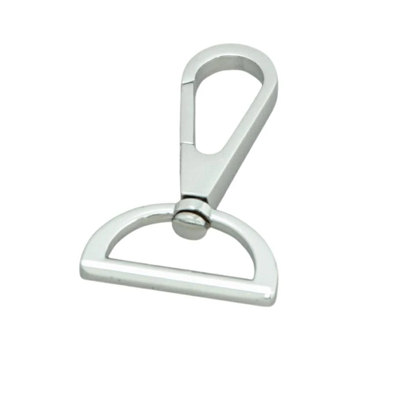 ZAMAK SNAP HOOK WITH D RING 25x53 mm 