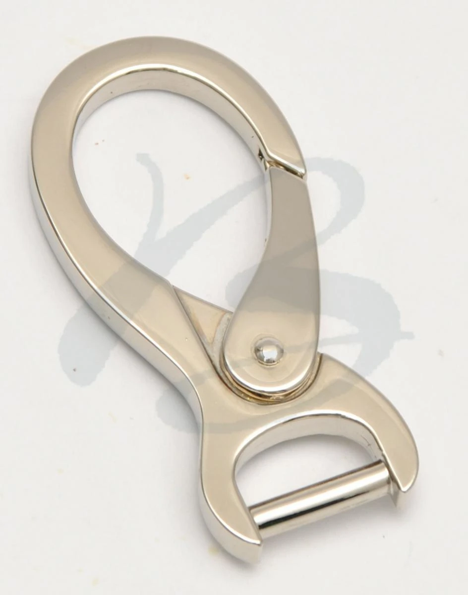 ZAMAK SNAP HOOK WITH OVAL HOLE 15 mm IN VARIOUS COLOURS AND ZIZES