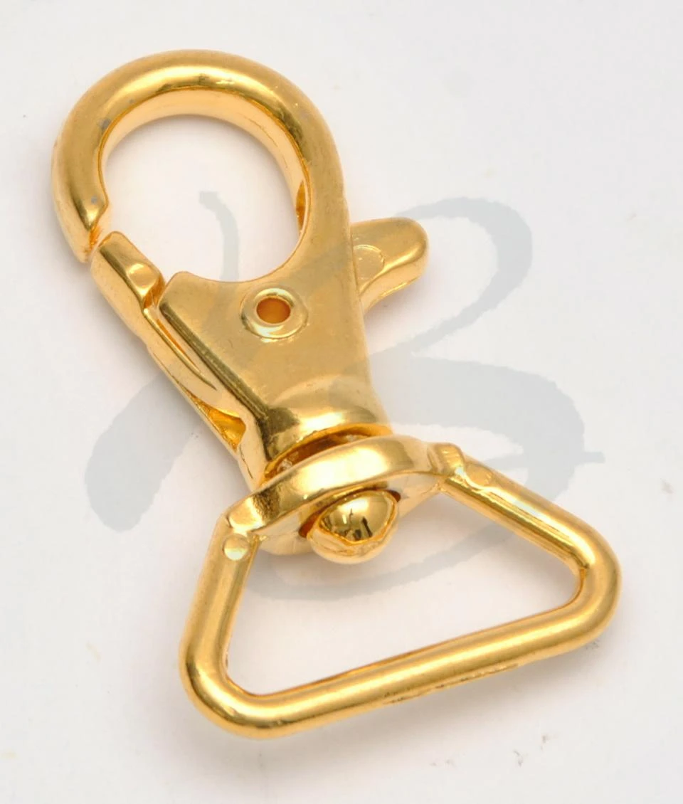 ZAMAK SNAP HOOK WITH "D" RING IN VARIOUS COLOURS AND SIZES