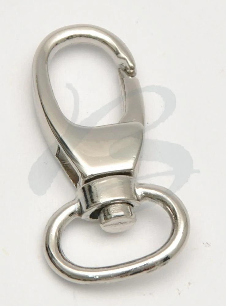 ZAMAK SNAP HOOK WITH OVAL RING 15 mm IN VARIOUS COLOURS