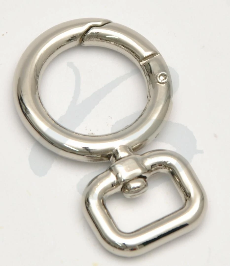 ZAMAK SNAP HOOK WITH RECTANGULAR RING IN VARIOUS COLOURS AND SIZES