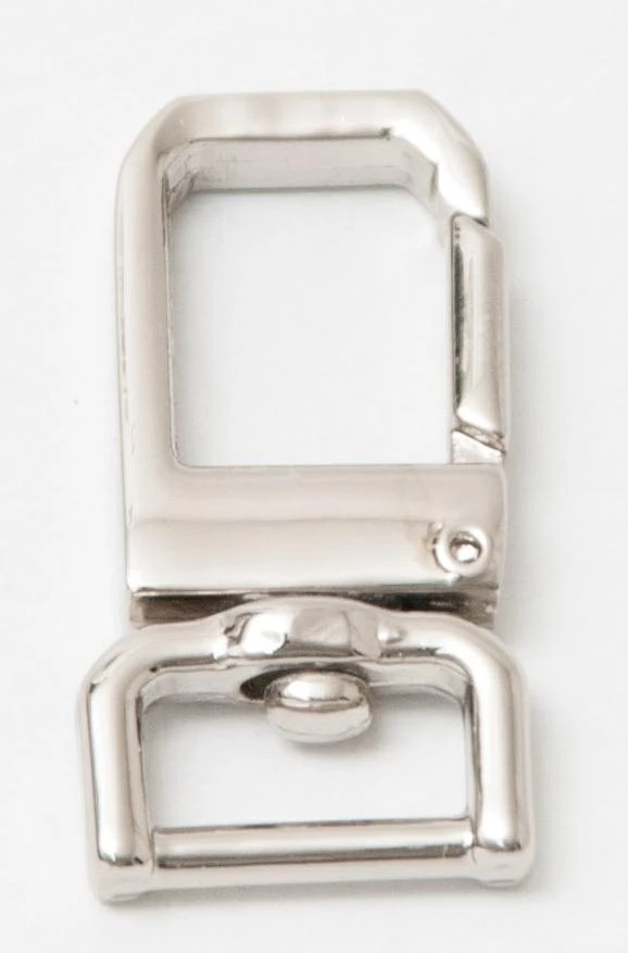 ZAMAK SNAP HOOK WITH RECTANGULAR RING 10 mm IN VARIOUS COLOURS