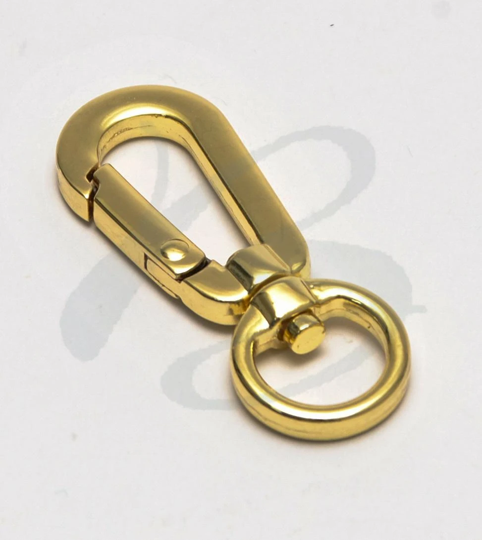 ZAMAK SNAP HOOK WITH ROUND RING 12 mm IN VARIOUS COLOURS 