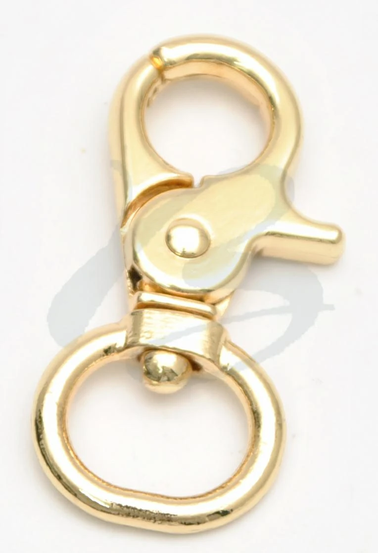 ZAMAK SNAP HOOK WITH OVAL RING 15 mm IN VARIOUS COLOURS 