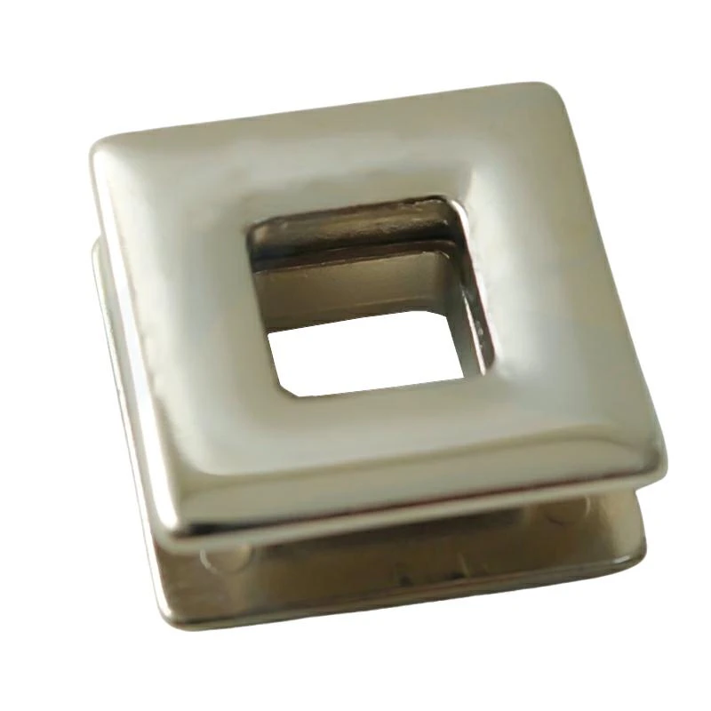 SQUARE ZAMAK PRESSURE EYELET AVAILABLE IN VARIOUS SIZES AND COLORS