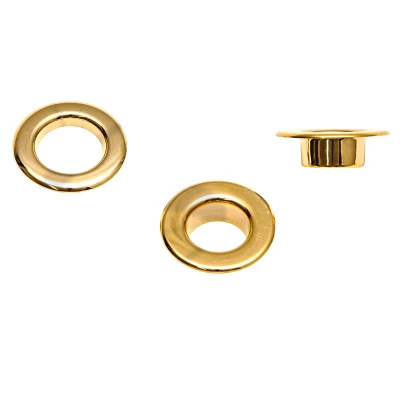 BRASS ROUND SAIL EYELET --mm VARIOUS COLOURS