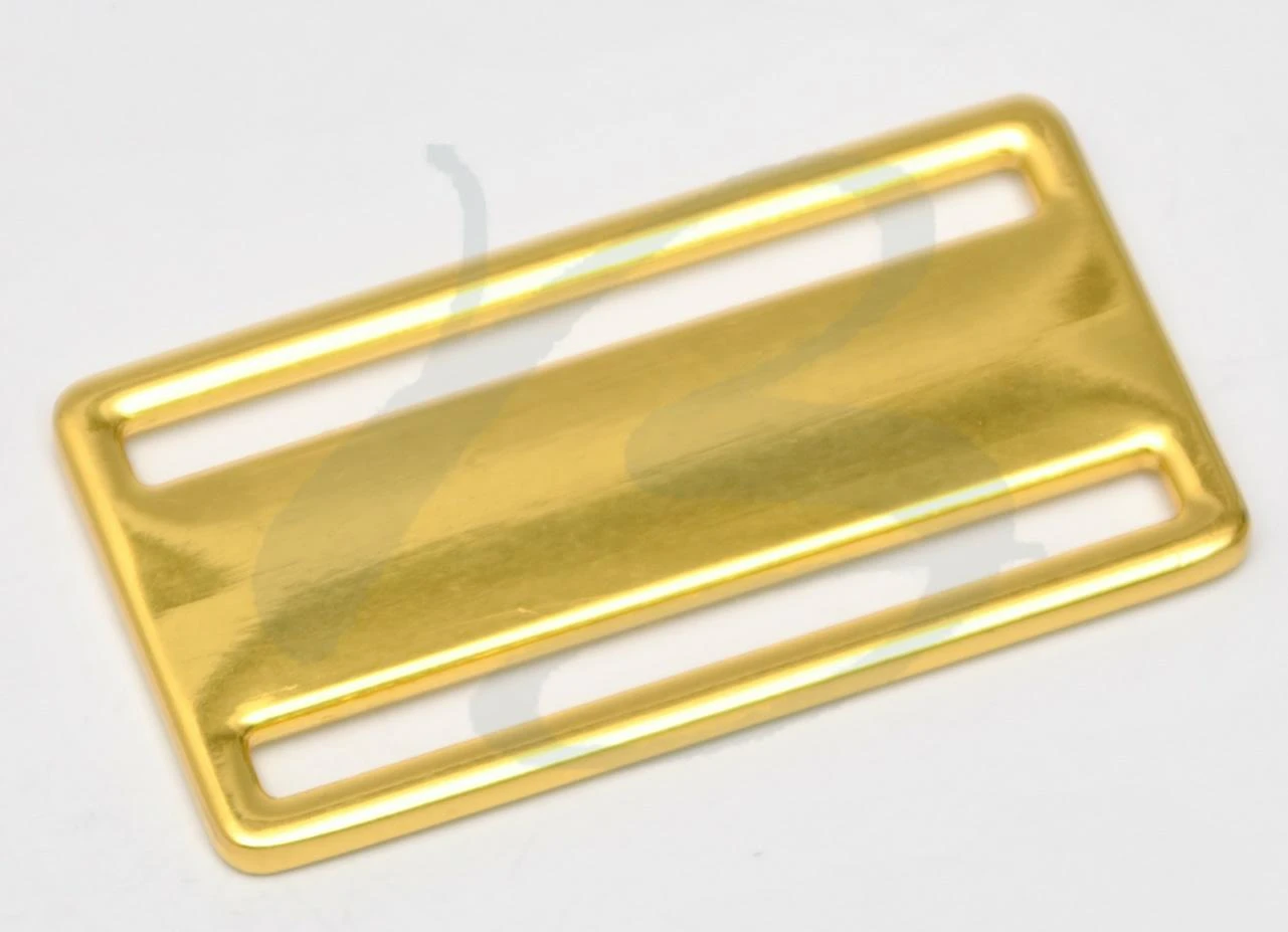 ZAMAK RECTANGULAR SLIDING BUCKLE 52 mm IN VARIOUS COLOURS 