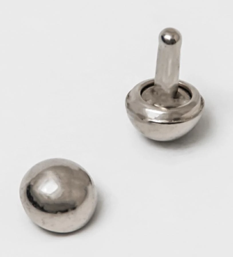 ZAMAK 1/2 SPHERE STUD VARIOUS SIZE AND COLOURS 