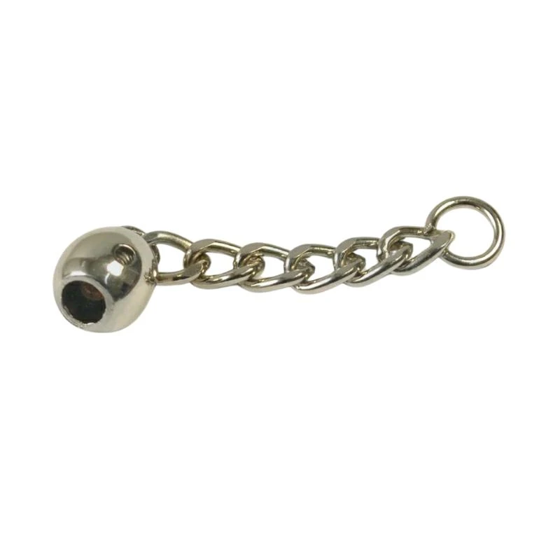 ZAMAK BALL ZIP PULLER WITH CHAIN