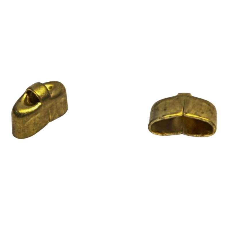 BRASS TOP STOP FOR SNAKE BRASS CHAIN 10 mm VARIOUS COLOURS 