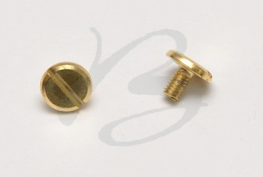 BRASS FLAT HEAD SCREW THICKNESS 3 mm IN VARIOUS COLOURS 