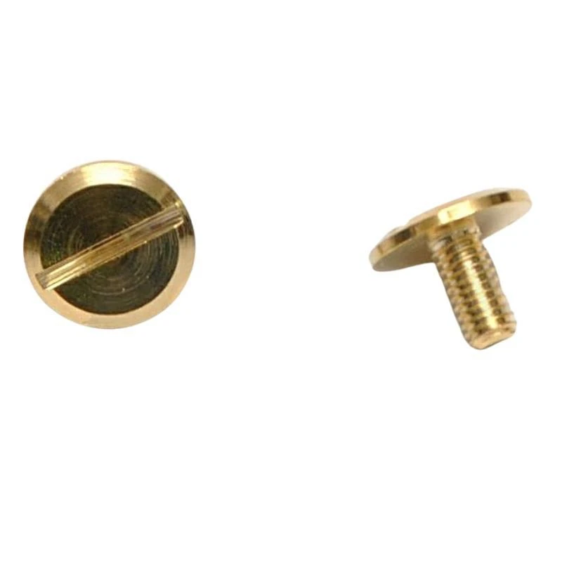 BRASS FLAT HEAD SCREW THICKNESS 2 mm IN VARIOUS COLOURS 