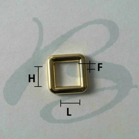 ZAMAK SQUARE RING VARIOUS SIZES AND COLOURS 