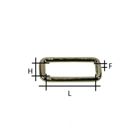 ZAMAK RECTANGULAR RING 