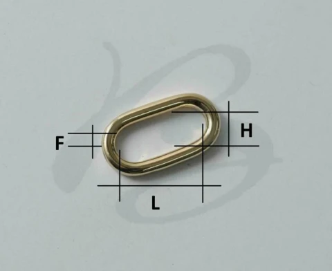 ZAMAK OVAL RING VARIOUS COLOURS AND SIZES 