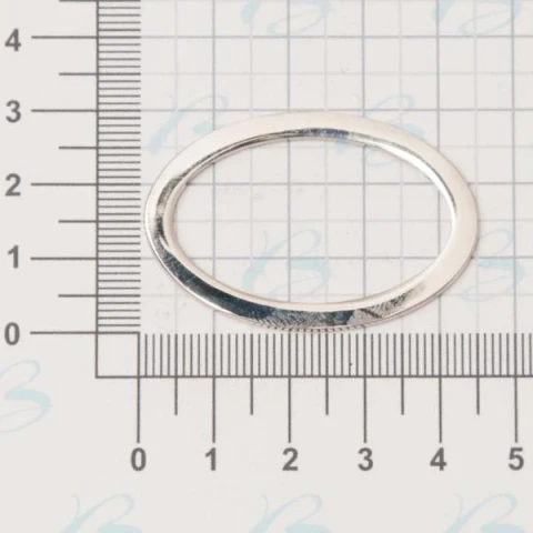 ZAMAK OVAL RING 37x22 mm IN VARIOUS COLOURS 