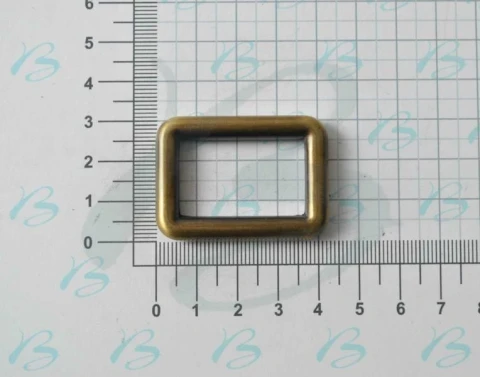 ZAMAK RECTANGULAR RING 30x18 mm AVAILABLE IN VARIOUS COLOURS 