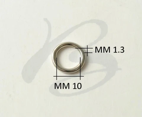 ZAMAK ROUND RING DIAMETER 10 mm WIRE THICKNESS 1.3 mm AVAILA BLE IN VARIOUS COLO