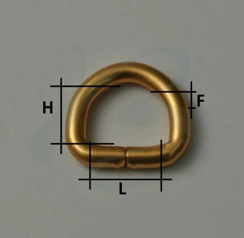 IRON "D" RING IN VARIOUS COLOURS AND SIZES 