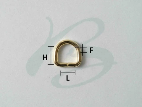 IRON "D" RING IN VARIOUS COLOURS AND SIZES 