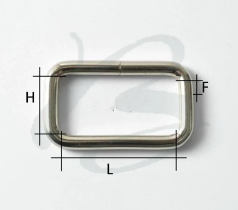 IRON RECTANGULAR RING IN VARIOUS COLOURS AND SIZES 