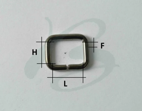 IRON RECTANGULAR RING IN VARIOUS COLOURS AND SIZES 