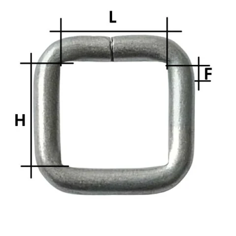 IRON SQUARE  RING IN VARIOUS COLOURS AND SIZES 