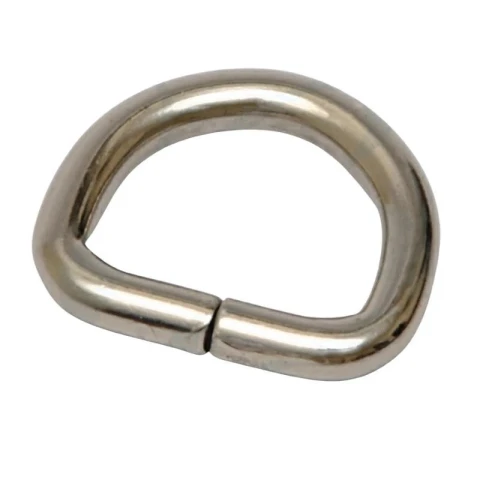 IRON "D" RING THICKNESS 3.5 mm IN VARIOUS SIZES AND COLOURS 