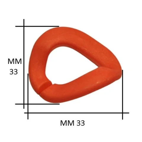 PLASTIC RING FOR CHAIN 33x33 mm IN VARIOUS COLOURS 