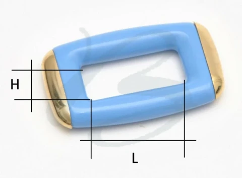 RECTANGULAR PLASTIC RING WITH PLASTIC INSERTS IN VARIOUS COL OURS AND MEASUREMEN