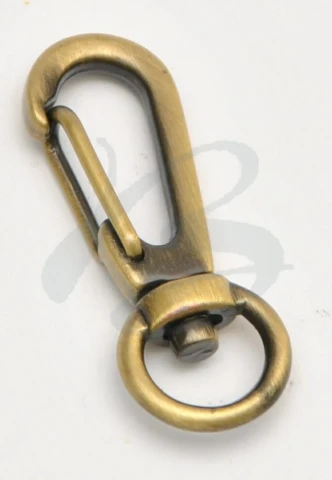 ZAMAK SNAP HOOK WITH ROUND RING 9 mm IN VARIOUS COLOURS