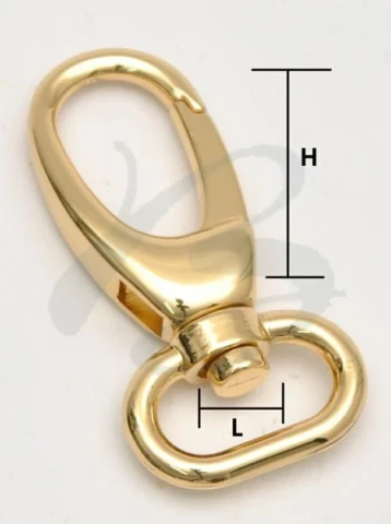 ZAMAK SNAP HOOK WITH OVAL RING IN VARIOUS COLOURS AND SIZES