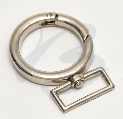 ZAMAK SNAP HOOK WITH RECTANGULAR RING 30 mm IN VARIOUS COLOURS