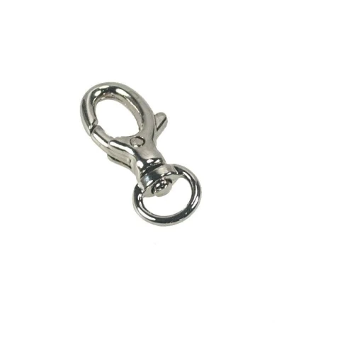 ZAMAK SNAP HOOK WITH "D" RING 9 mm IN VARIOUS COLOURS