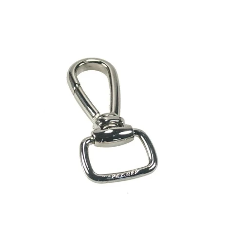 ZAMAK SNAP HOOK WITH RECTANGULAR RING 15 mm IN VARIOUS COLOURS AND SIZES