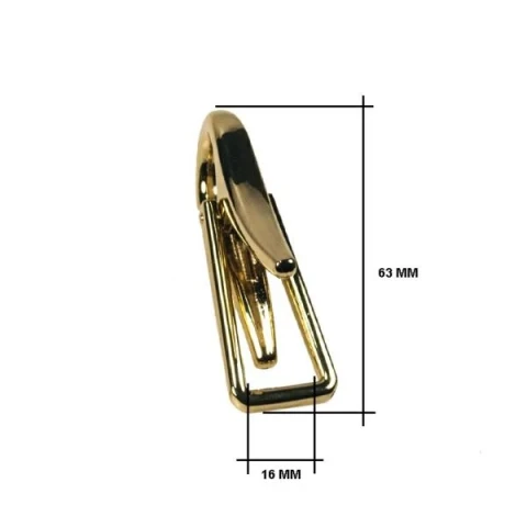 ZAMAK SNAP HOOK WITH RECTANGULAR RING IN VARIOUS COLOURS