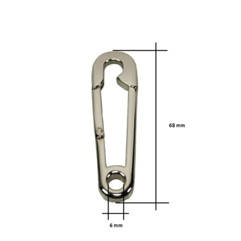 ZAMAK SNAP HOOK WITH OVAL HOLE 6 mm IN VARIOUS COLOURS