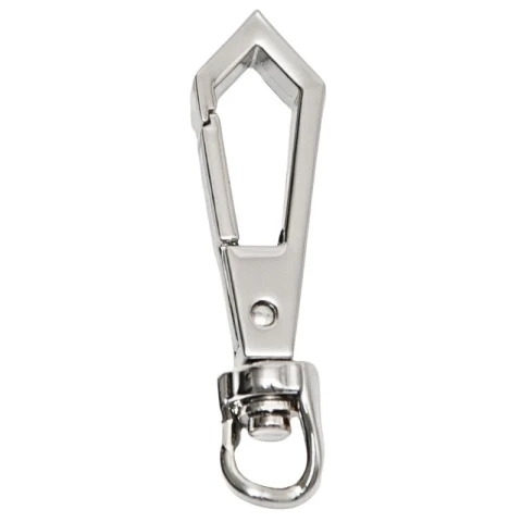 ZAMAK SNAP HOOK WITH CHAIN RING 7 mm IN VARIOUS COLOURS