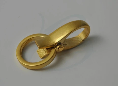 ZAMAK SNAP HOOK WITH ROUND SWIVEL RING IN VARIOUS COLOURS AND SIZES