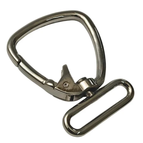 ZAMAK SNAP HOOK WITH OVAL RING 50 mm IN VARIOUS COLOURS