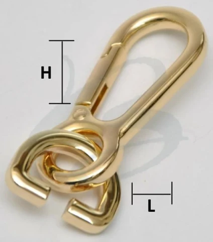 ZAMAK OVAL SNAP HOOK AND "D" RING