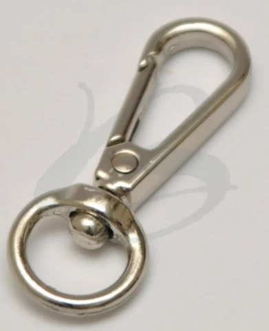 ZAMAK SNAP HOOK WITH ROUND RING 11 mm IN VARIOUS COLOURS 