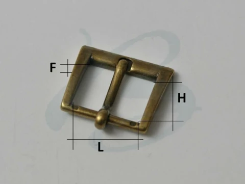 ZAMAK RECTANGULAR BUCKLE VARIOUS SIZES AND COLOURS