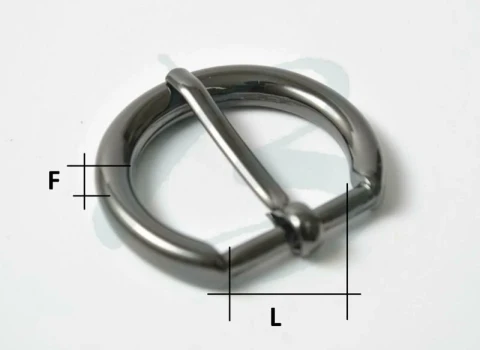 ZAMAK "D" BUCKLE VARIOUS SIZES AND COLOURS 