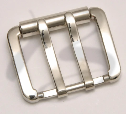 ZAMAK RECTANGULAR DOUBLE TONGUE BUCKLE 