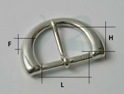  ZAMAK "D" BUCKLE VARIOUS SIZES AND COLOURS 