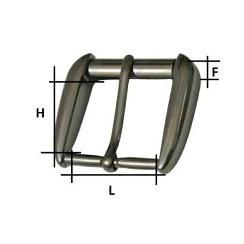 ZAMAK ROLLER BUCKLE --mm VARIOUS COLOURS