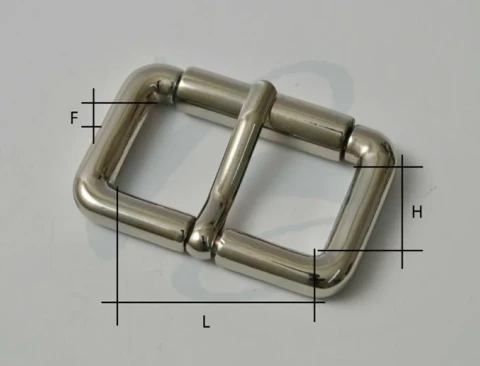 ZAMAK ROLLER BUCKLE --mm VARIOUS COLOURS 